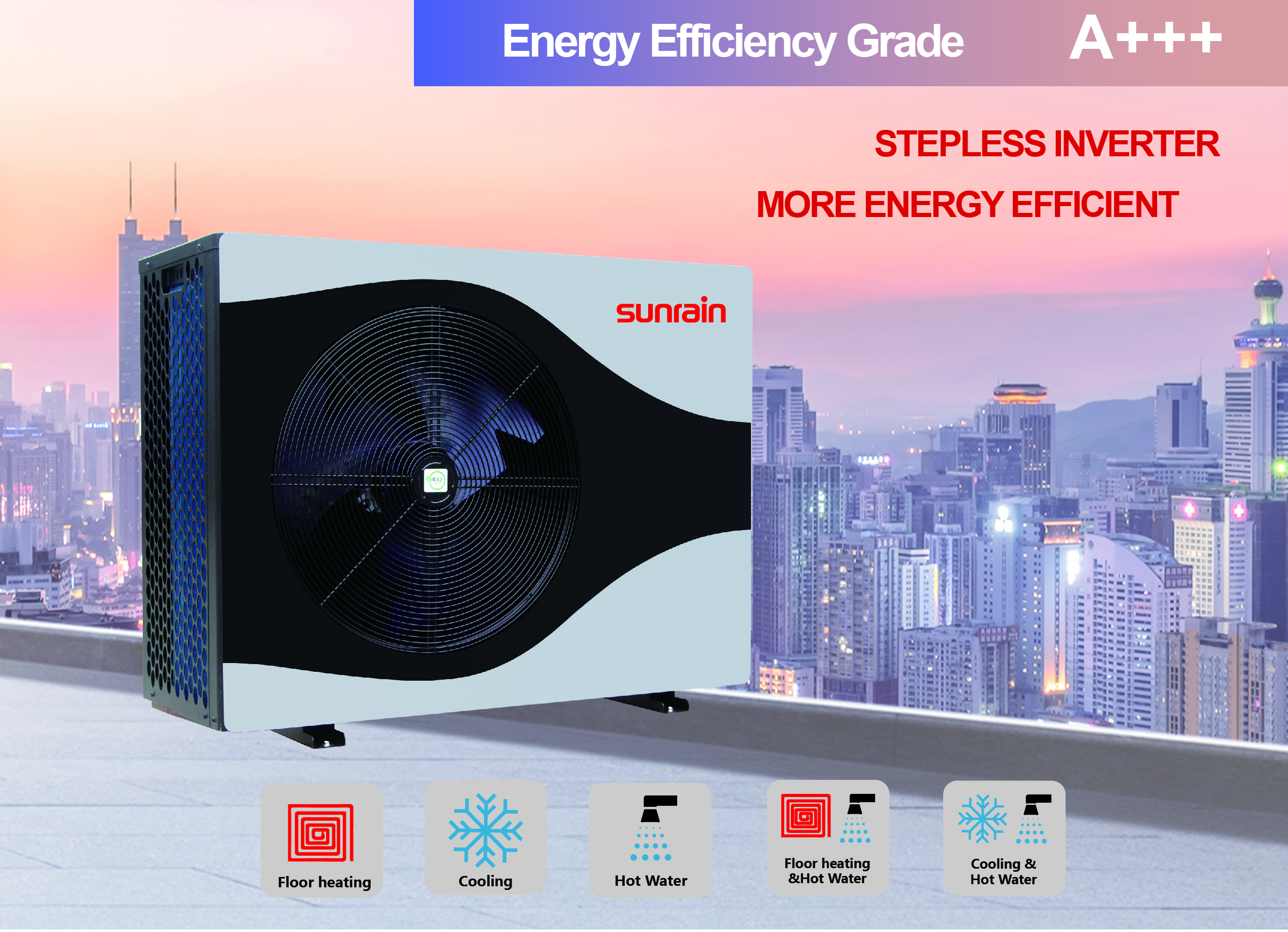 6766澳门娱乐直营 heating, cooling and DHW heat pump